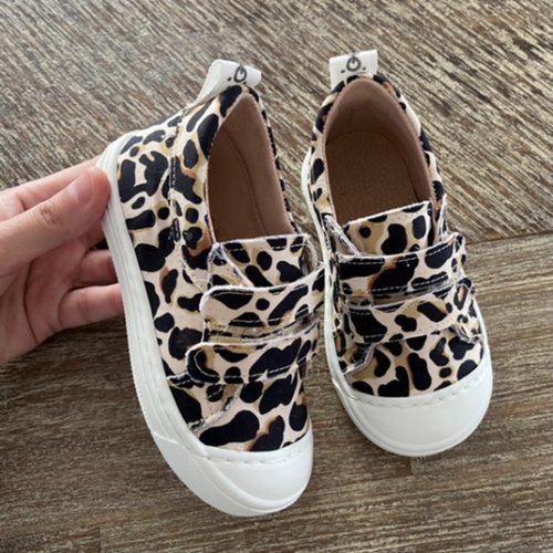 Sneakers fabric leopard